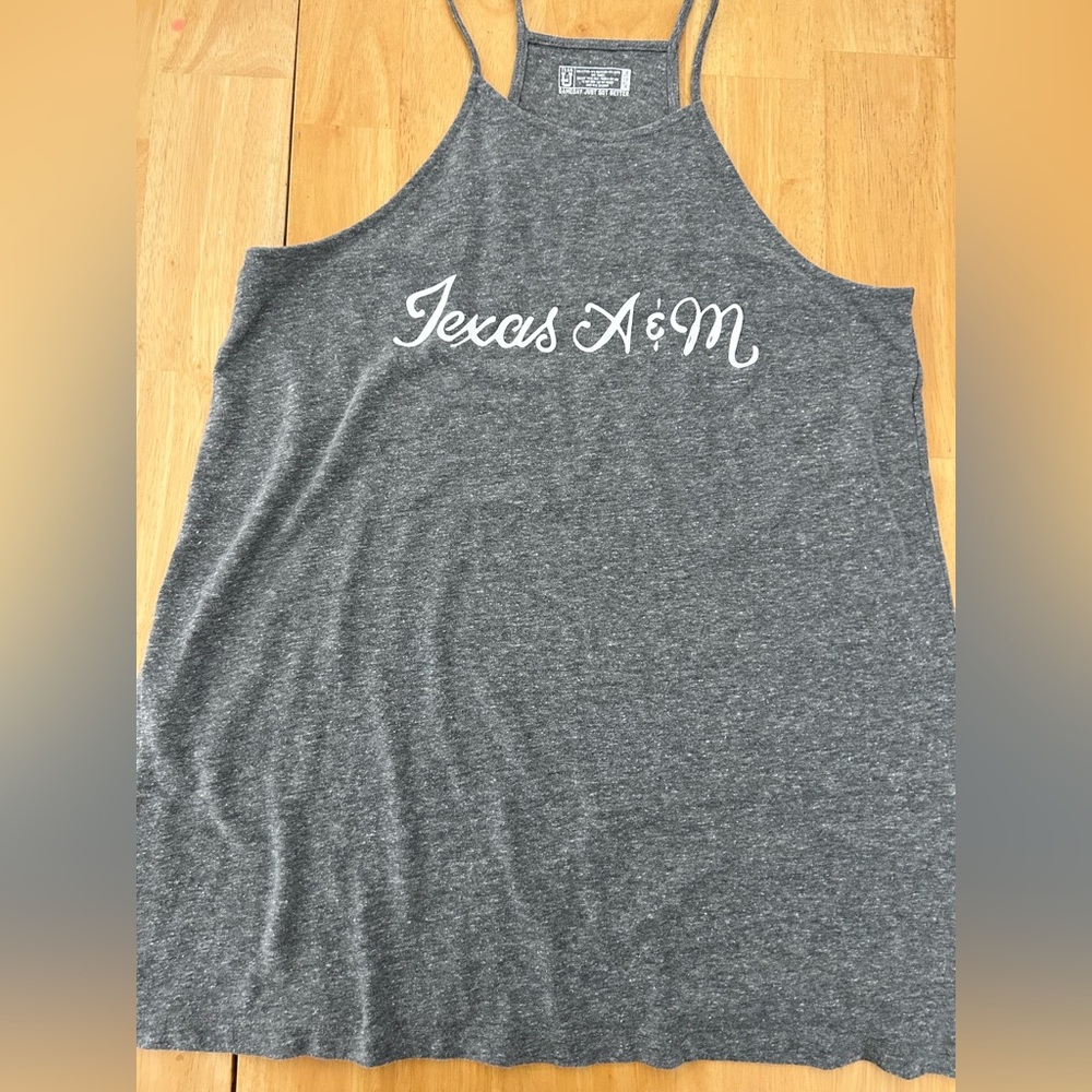 Texas A & M Grey Tank size Medium